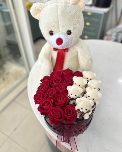 AYICIKLI YAPAY KUTU GÜL