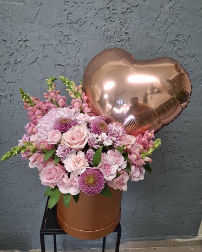 Rose Gold Rüya Premium Pembe Kutu Aranjman